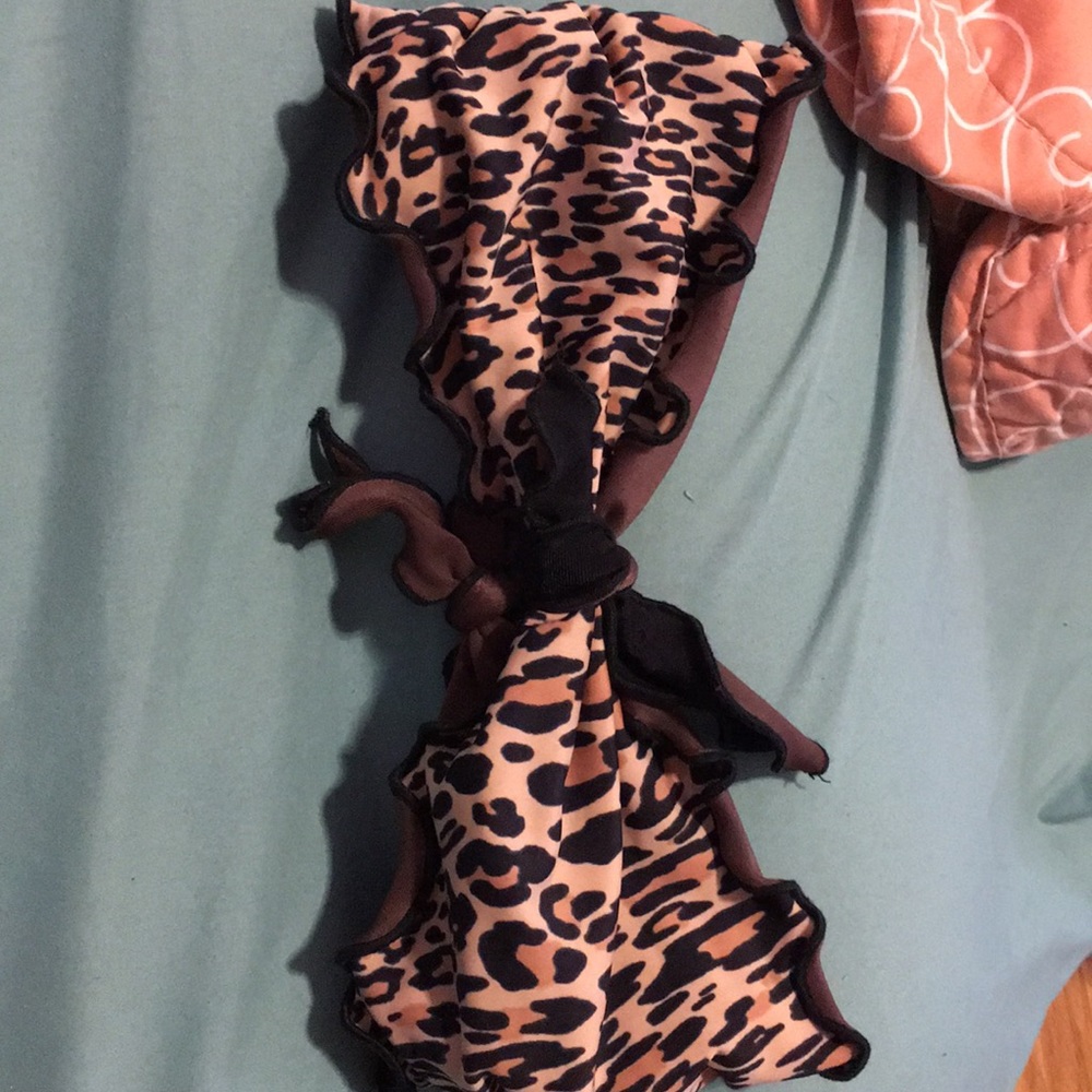 strapless bikini top.